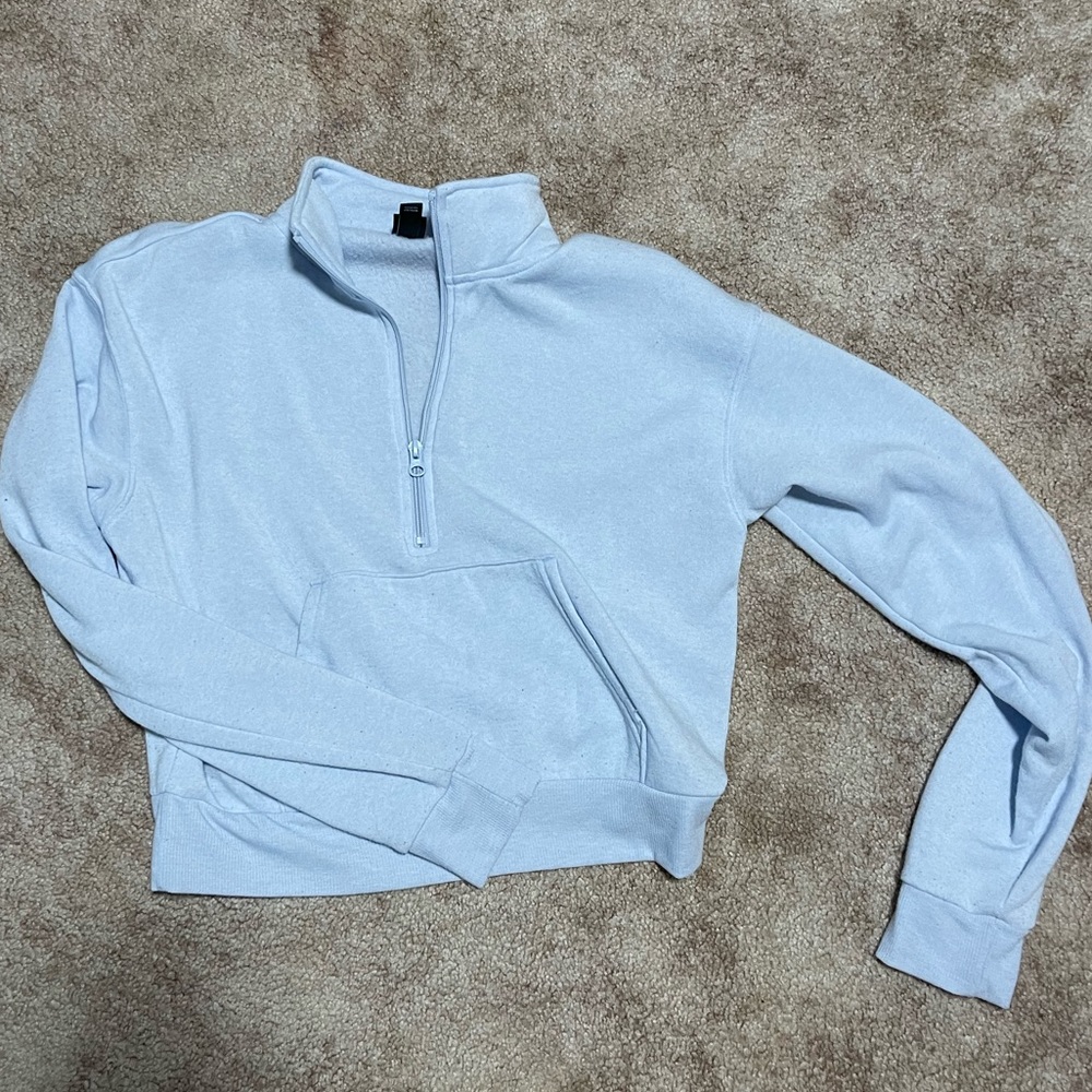 Crop quarter zip